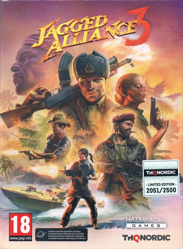 Jagged Alliance 3 box art for Xbox Series X